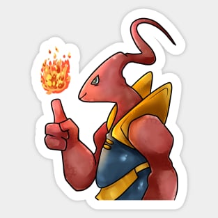 Monster Fire Sticker